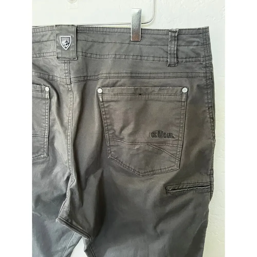 Kuhl Men’s Gray Free Generator Hiking Trail Pants 36x31 Stretch Outdoor Cargo
